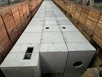 detailní reference, Betonová retenční nádrž pro nakládání s dešťovými vodami z ploch stávajícího obchodního centra Globus Čakovice, db betonové jímky